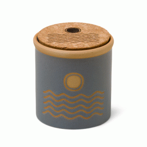 DU0802EU Dune Ceramic Candle Paddywax 226g - Blue - Saltwater Suede